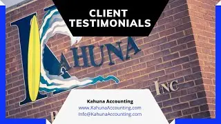 Kahuna Accounting- Client Testimonials
