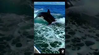 UNBELIEVABLE: Orca pod gives our tiny boat a close flyby! 🌊🤩🚤