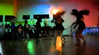 Salsa Caliente Ladies Styling Team GAINESVILLE at Bahhari Nights Holiday Gala 2012