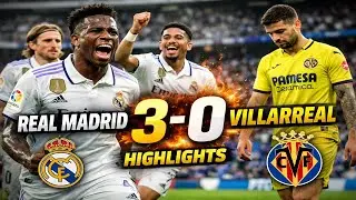 VINÍCIUS JR HAT-TRICK! 🔥 Real Madrid 3–0 Villarreal | All 3 Goals & Highlights