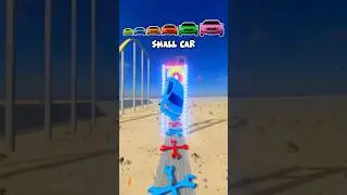 🌟Tiny Car Jump the Portal&hellip; and GROWS to IMPOSSIBLE SIZE! #shorts #beamngdrive
