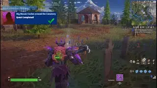Fortnite - Dig Mosaic Caches Around The Cemetery (Mosaic Snapshot Quests)
