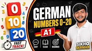 A1 - Lektion-2 | Numbers 0-20 | Zahlen | German Language Course | German for beginners |Sikho German