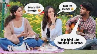 Dump (गूंगा) Randomly Singing prank On cute girl With Amazing bollywood Love mashup By iklakh sainy