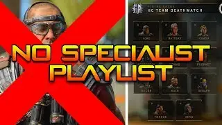 NO SPECIALIST PLAYLIST in Black Ops 4...