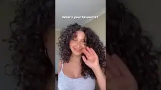 5 easy Hairstyles for type 2 3 Hair 🥰 Whats your favourite #curls #curly #Shorts