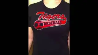 Mega Bling Custom Baseball rhinestone Shirt