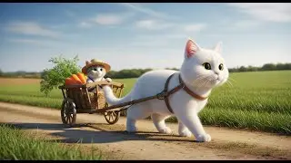 Mama Cat Harvests Blueberry& Carrot, Then Cook Toast and Fried Rice for Her Kitten |So Heartwarming!