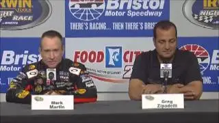 Mark Martin/Greg Zipadelli Bristol NASCAR Video News Conference