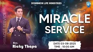 🔴Miracle Service 3rd August, 2025 \\ Online Service In Hindi \\ By Dr. Ricky Thapa