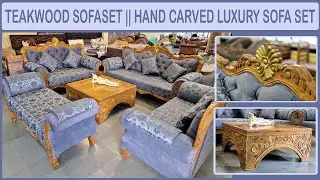 &ldquo;सागवन का इतना खूबसूरत Sofa Set आपने नहीं देखा होगा! Matching Center Table Design&rdquo;&lrm;⁨@hartajinteriors