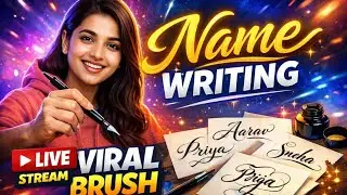 LIVE NAME WRITING ✍🏻💖 || CODE GAME 🎮 🥳|| #nameart #liveartshow #namewritinglive #calligraphyart