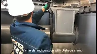 Guia De Instalaci&oacute;n De Pontones En Una Excavadora Anfibia