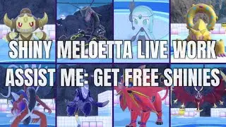 Live Work Pokemon HOME Shiny Meloetta!! - IF YOU HELP,  FREE SHINY LEGENDARIES, MYTHICALS, ETC