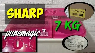 Review & Unboxing mesin cuci sharp puremagic 2 || tipe ES T75NT murah berkualitas
