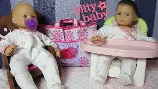 American Girl Bitty Babies Bella & Paisley's Diaper Bag Accessories!