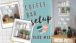 Coffee Bar Setup / VLOG #15 / Organizing & Restocking My Coffee Station / DIY Coffee Bar Decor Ideas