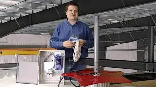 HVLS fan wiring -  1hp E series AmeriWind  big industrial fan - with A VSDM1