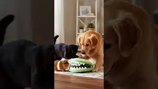 Will It Press the Trap?  Fun Pet Trap Toy Challenge! 🐾  #PetPlaytime #TrapToyFun #Shorts