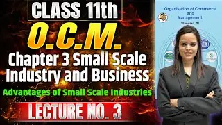 Class 11th OCM | Chapter 3 Small Scale Industry and Business | Lecture 3 | #class11thocm #11thoc