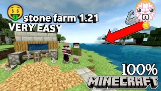 Minecraft: EASY STONE GENERATOR FARM For ANY WORLD Tutorial 1.21+
