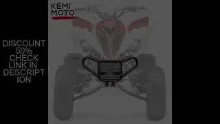 KEMIMOTO ATV Iron Bumper Guard Compatible with Yamaha Raptor YFM 700 700R 2006-2025 Front Rear Bumpe