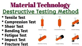 Destructive Testing Method ll Testing Method of Materials ll Material Technology ll Mechanical Engg.