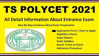 TS Polycet 2021 -Notification, Date, Application, Eligibility, Admit Card, Pattern, Syllabus, Result