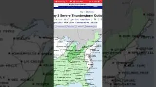 Marginal risk of severe weather for now.