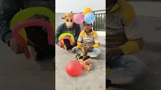 New JCB balloon🎈💥 attack video asmr #shorts #cartoon #jcb3dx #automobile #trending #funny🤣#ytshorts