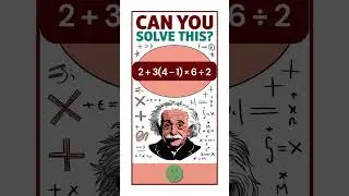 Quick math challenge! PEMDAS riddle. Short video. Fast math drill teaser. Test your math skills.