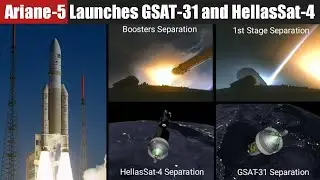 Спутник Arianespace Ariane-5 (рейс VA247) успешно вывел спутники GSAT-31 и HellasSat-4/SGS-1 | Основные моменты