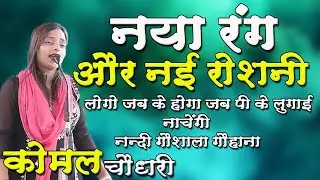 नया रंग और नई रोशनी !! नया जमाना आवगा !! नन्दी गौशाला !! (कोमल चौधरी )