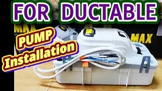 DRAIN PUMP 💦 INSTALLATION FOR ALL DUCTABLE AND AHU |UNIVERSAL DRAIN PUMP FOR AC |HVAC DUCTABLE AHU