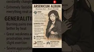 Arsenicum album tips and tricks to learn #Arsenicumalbum #yt #ytshorts #homeopathy #homeoindia