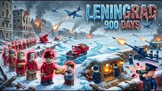 LEGO Leningrad - BLUE vs RED Army 900-Day Siege - Epic WW2 Battle 🥶💥