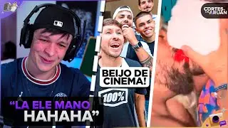 ARUAN REAGE: REAÇÃO DOS MEUS AMIGOS AO VER BEIJANDO O BOTO !! 😭😭😭😭 (LEO DA HORNET) - Cortes do Aruan