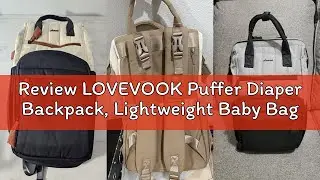 Review LOVEVOOK Puffer Diaper Backpack, Lightweight Baby Bag with Changing Pad, Diaper Bag for Mom D