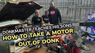 Как вытащить двигатель из Donk!|Donkmaster вытаскивает двигатель из Caprice 71 вместе с двумя своими сыновьями!