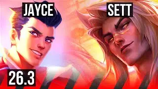 JAYCE vs SETT (TOP) | Good KDA: 9/1/5 | KR Master | 26.3