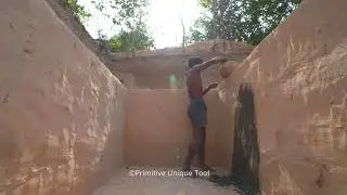 Build Most Modern Underground House with Private Underground Living Room King Room and Swimming Pool