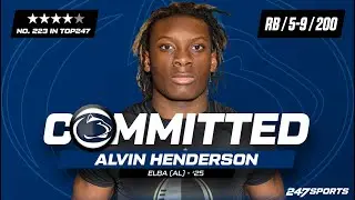 WATCH: 4-star RB Alvin Henderson commits to Penn State LIVE on 247Sports