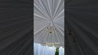Draping tent for event #tent #birthdayparty #partyrental #eventplanner #tentdecoration
