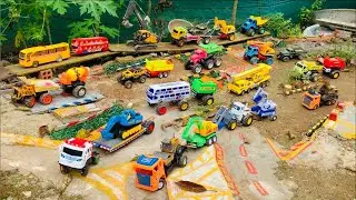 Truk Off Road Plastik RC dengan Trailer, Truk Penyelamat, Mobil Mobilan Truk Oleng, Truk Pasir, Truk