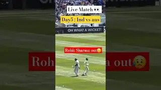 Rohit Sharma wicket today🤯 #shortfeed #shorts #indvsaustesthighlights #indvsaus #rohitsharmaout#bgt