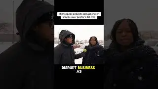 Minneapolis activists disrupt church service led by pastor who works for ICE #ice