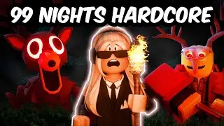 SURVIVING HARDCORE MODE in 99 NIGHTS IN THE FOREST