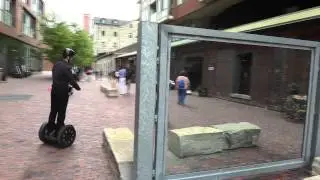 Riding a Segway in the Distillery District