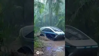 Электромобиль будущего на гусеницах
