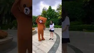 Prank with 💔 Girl 😂🤣🤣 #funnyshorts #viralteddy #teddybearpranks